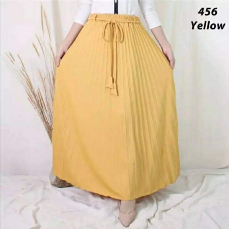 ROK PLISKET TALI LONCENG/ROK PLISKET PREMIUM/ROK PLISKET TERBARU