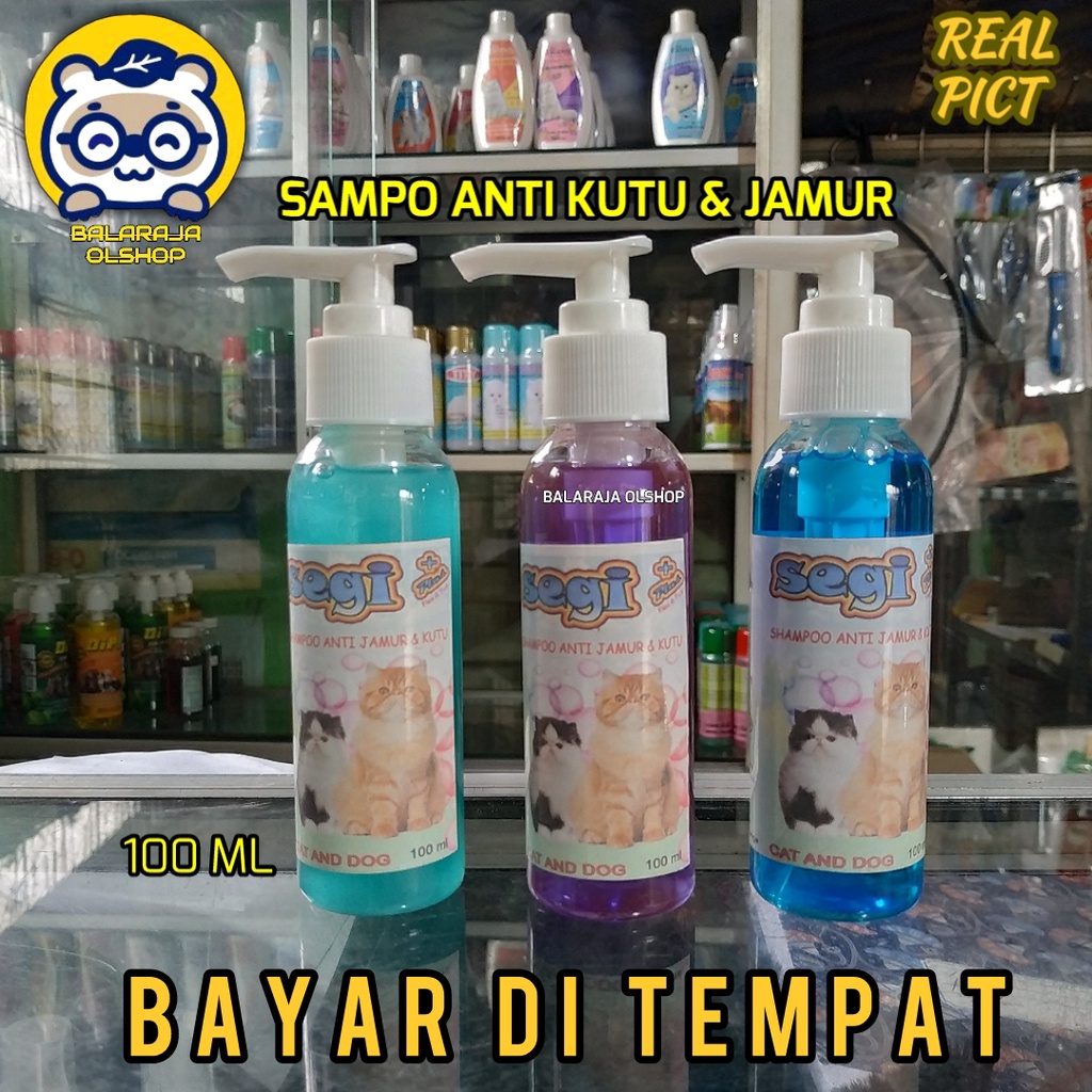 SAMPO KUCING ANJING ANTI KUTU JAMUR SHAMPOO SEGI PLUS 100 ML