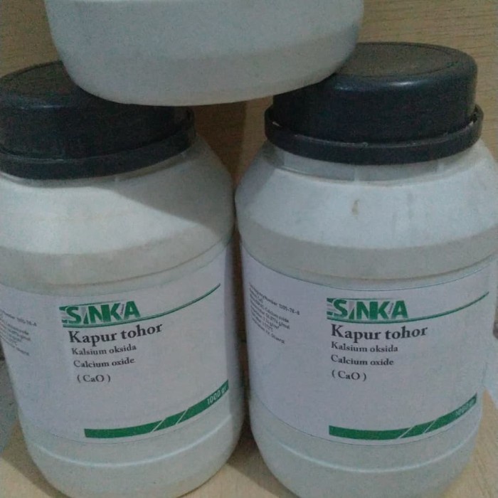 Jual Kalsium Oksida ( CaO ) KAPUR TOHOR 1Kg | Shopee Indonesia