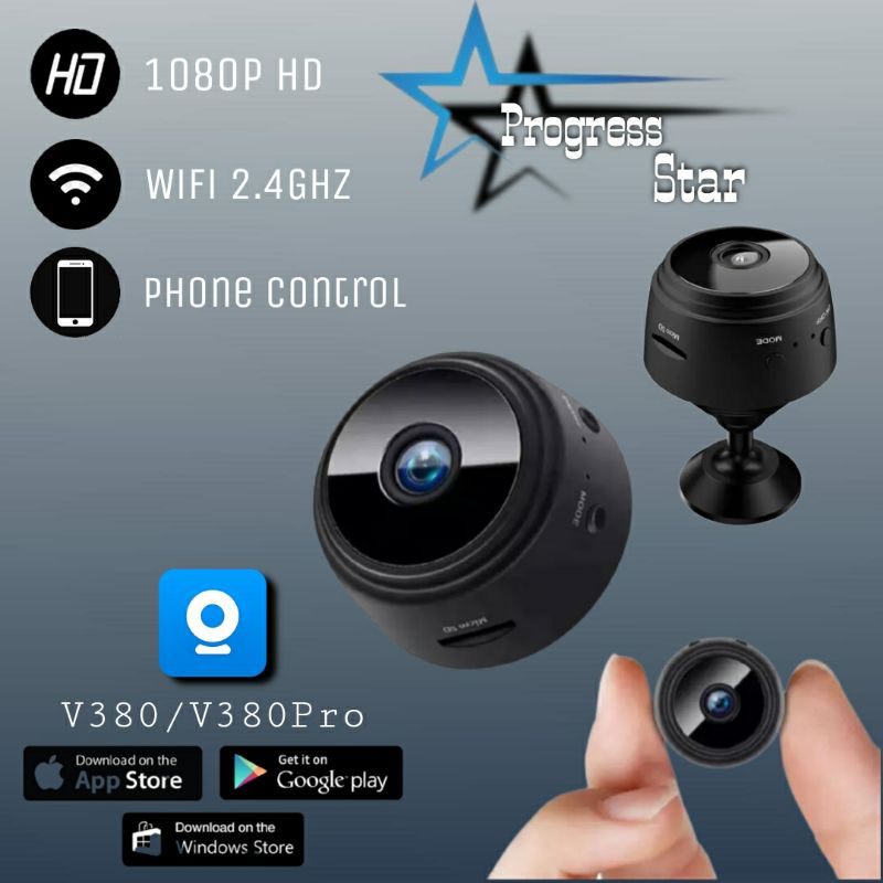 IP Cam A9 Mini Spy WiFi HD 3MP Smart CCTV Wireless Camera Pengintai dan tersembunyi