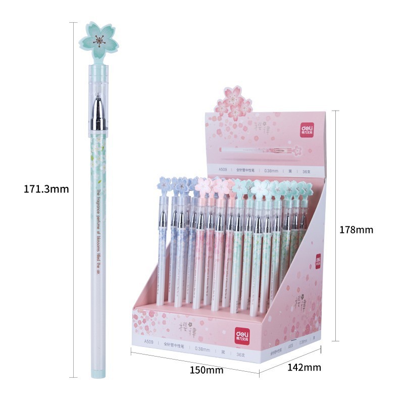

Deli | Sakura Gel Pen 0.38 mm | A509 | Tinta Hitam