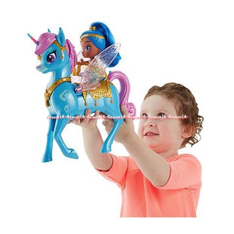 Shimmer and Shine Shine Magical Flying Zahracorn Mainan Boneka