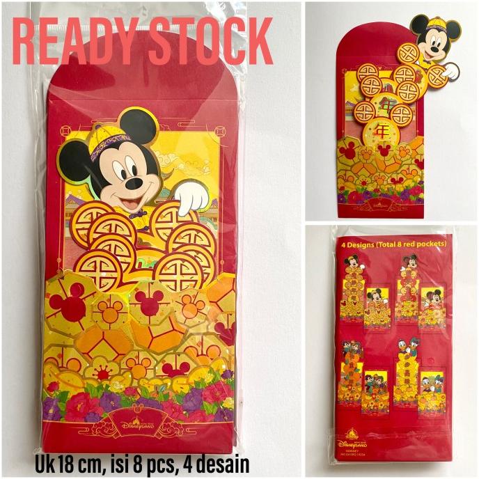 

#@#@#@#@] Amplop Ang Pao Imlek Mickey Mouse Pop Up isi 8 Disney Original