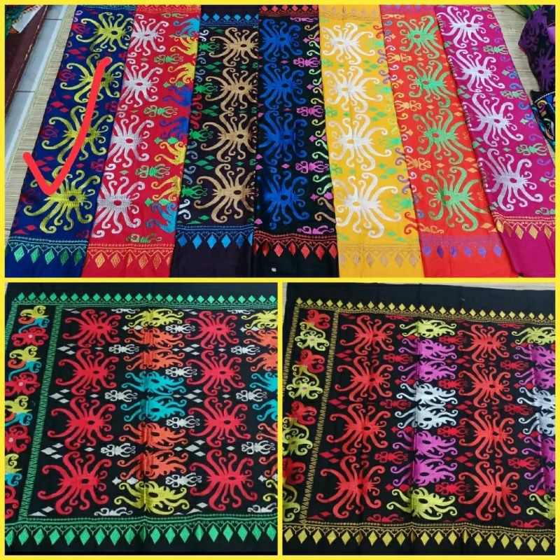 bahan kain katun motif bordir bahan bordir kain bordir batik bordir kalimantan Kaltim balikpapan bat