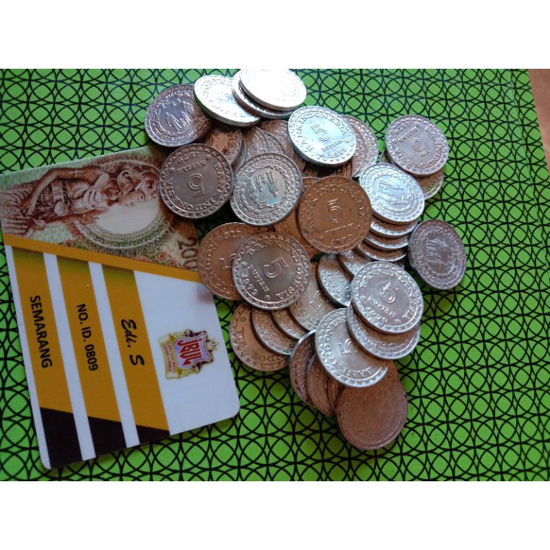 uang lama 5 rupiah kb kecil,tahun 1979
