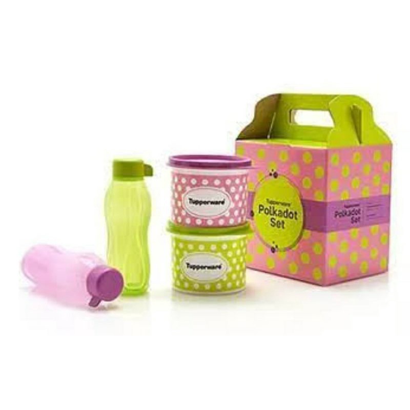 Polkadot set canister plus bottle 310ml  (4)