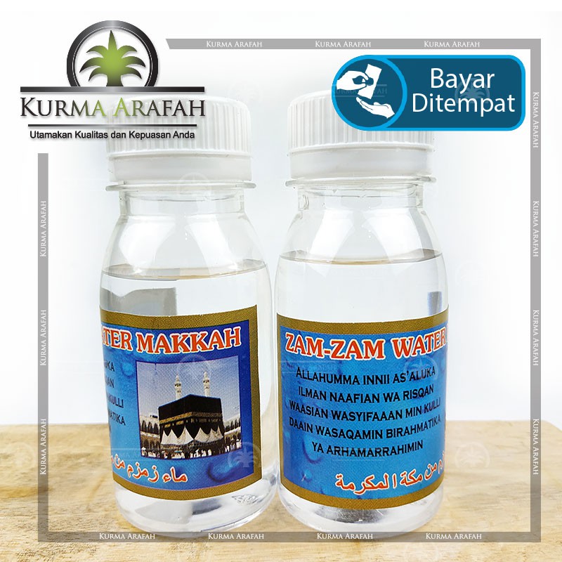 Air ZamZam Kecil Mini 80 ml Asli Zam Zam Oleh Oleh Haji