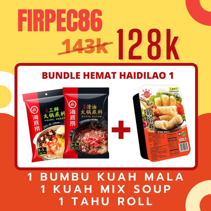 

Flash Sale - Bundle Hemat Haidilao Hotpot Di Rumah 2 - Paket Hemat 1