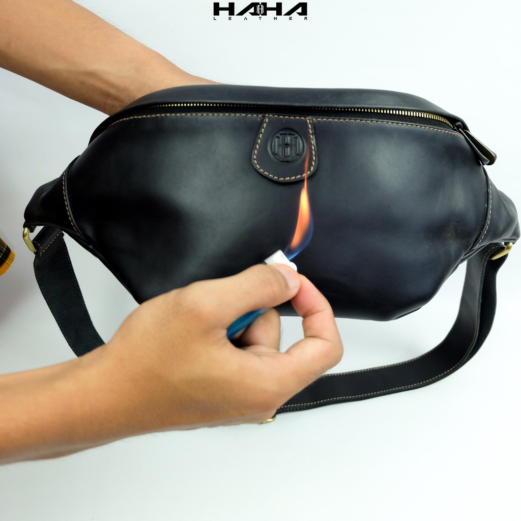 Slingbag Kenji Tas Slempang Selempang Dada Slingbag Waistbag bahan 100% Kulit Asli Pria Laki Cowok