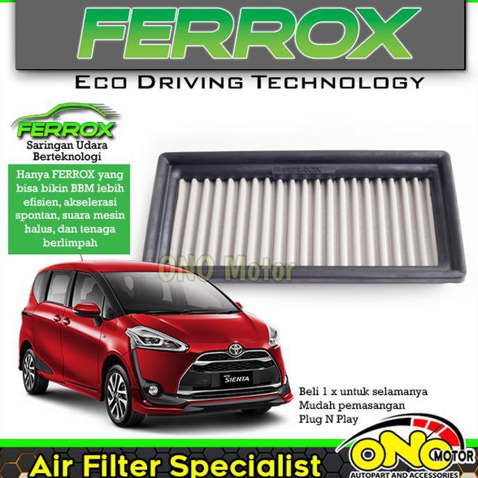 FILTER UDARA FERROX - Toyota New Sienta | Filter Udara Mobil | Otomotif