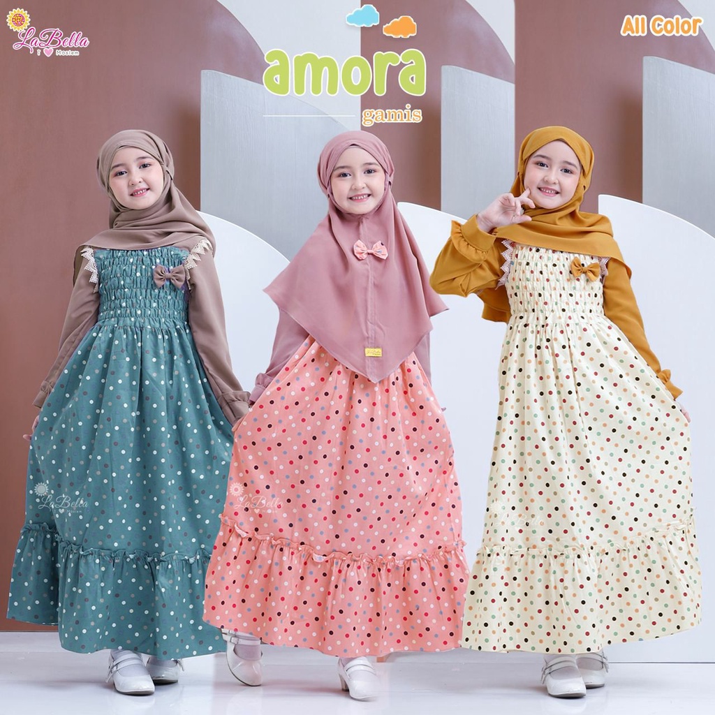 Gamis Anak 3-5 tahun Amora by Labella