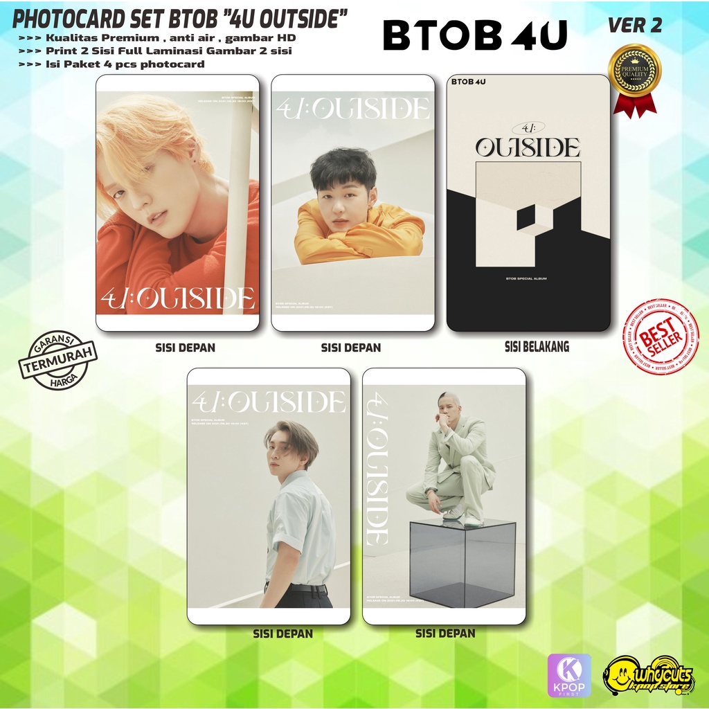 PHOTOCARD SET KPOP PREMIUM BTOB 4U OUTSIDE