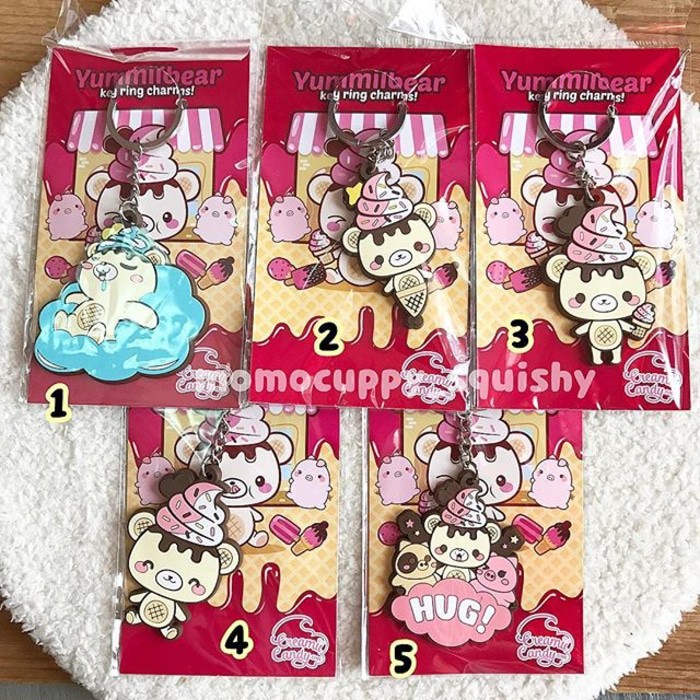 keychain rubber yummibear by creamiicandy (ORIGINAL)