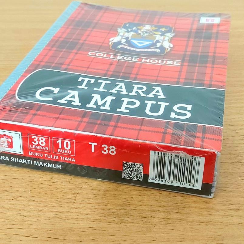 

Terjangkau - Buku Tulis TIARA CAMPUS 38 Lembar 1 pack Dapat 10 BUKU