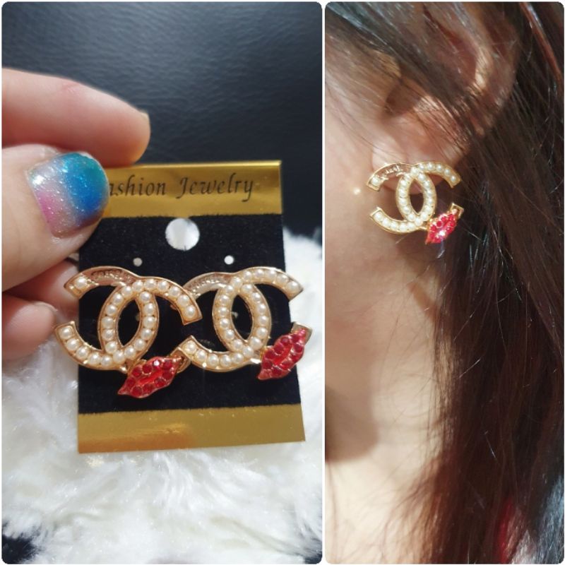 Anting Silver925 Perak Channel Platgold Anti Karat anti alergi anting premium berlian kilap 077