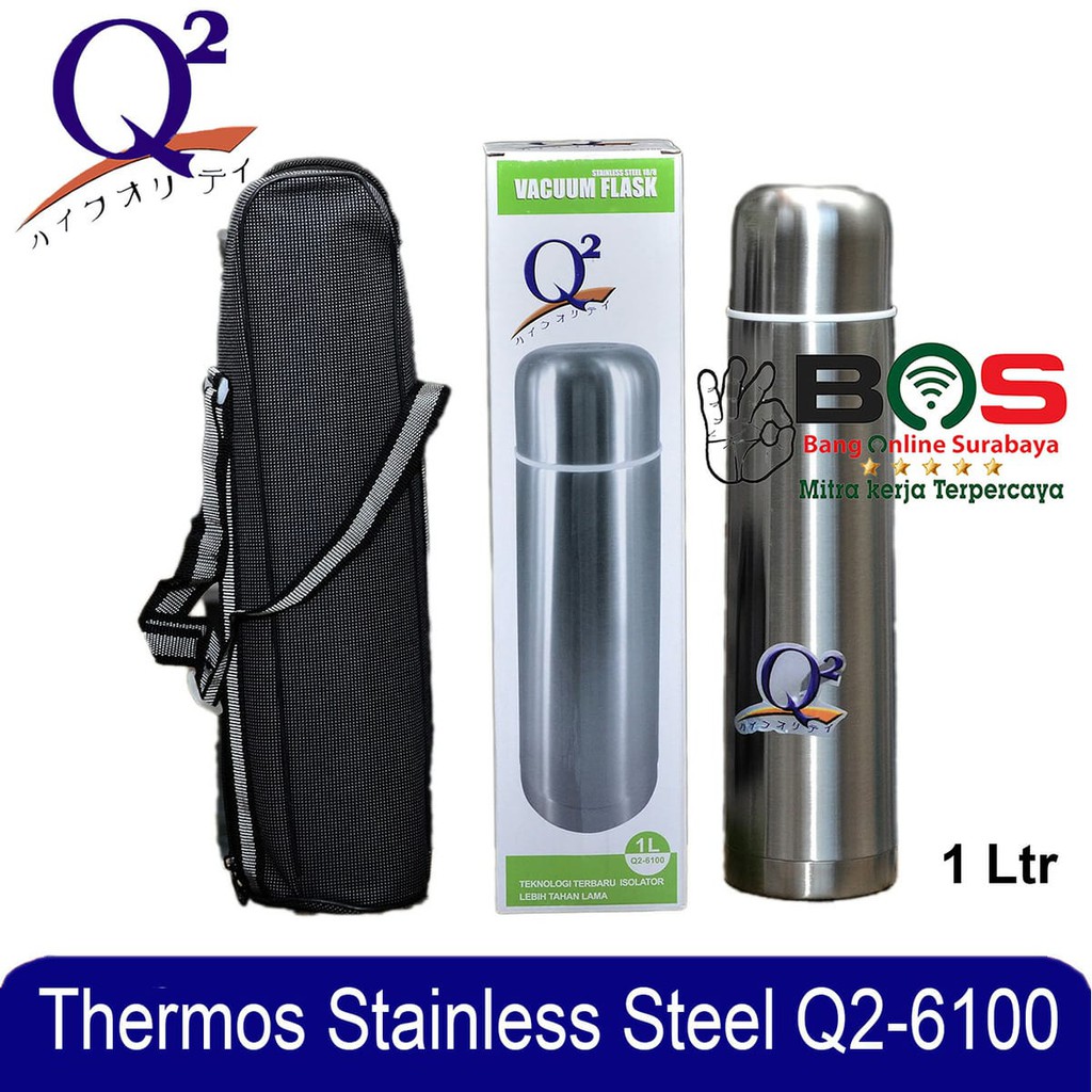 Thermos Termos Air Panas dan Dingin Stainless Steel Q2-6100 Q2 6100