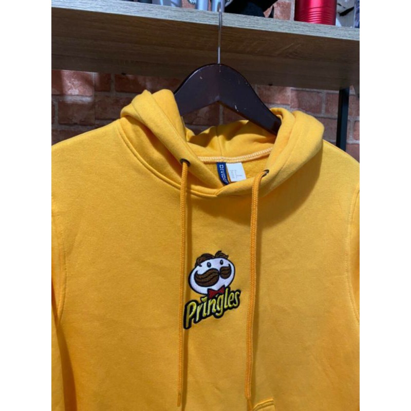 Jaket Sweater Hoodie H&M Pringles Warna Kuning