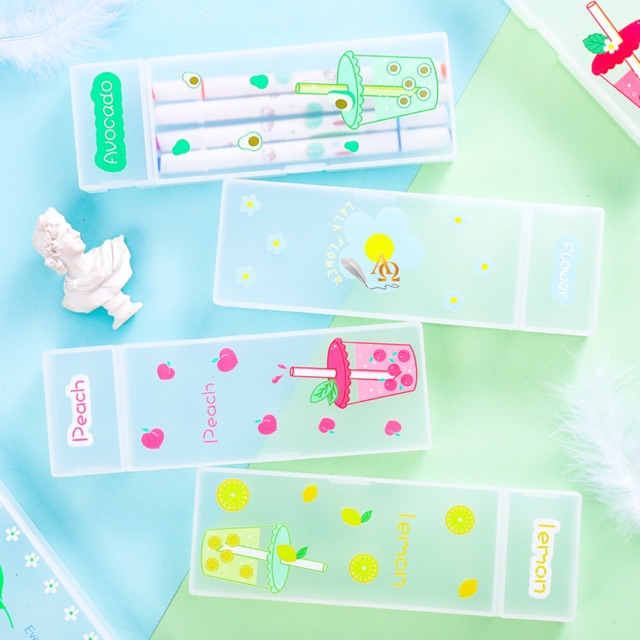 

Tempat Pensil / Pencil Box Transparan Motif Lucu 2nd Edition