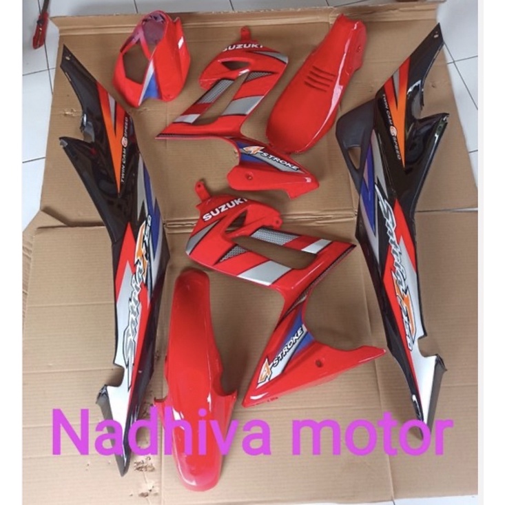 cover body fullset halus satria fu thailand hitam merah 2004 2005 2006