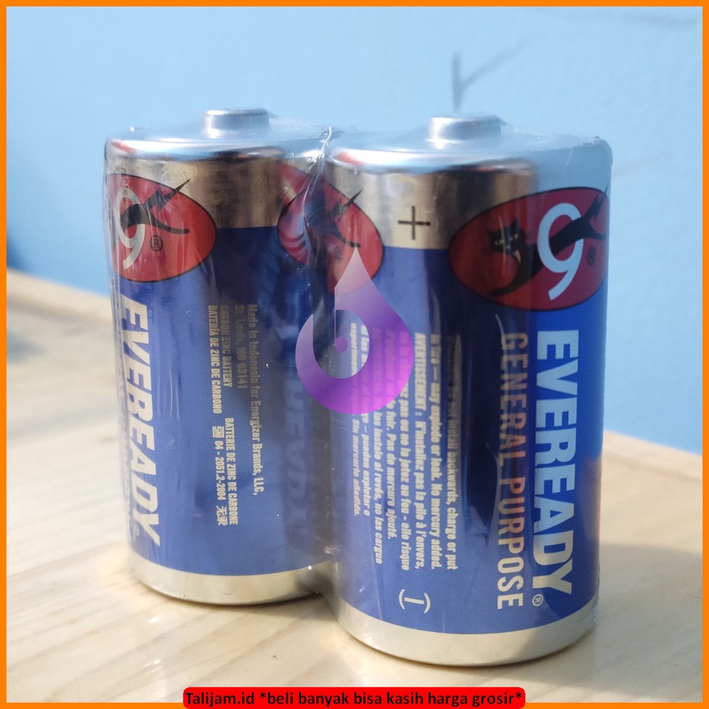 Asli batu Baterai Radio Senter Eveready Size D No.950 R20S 1.5V