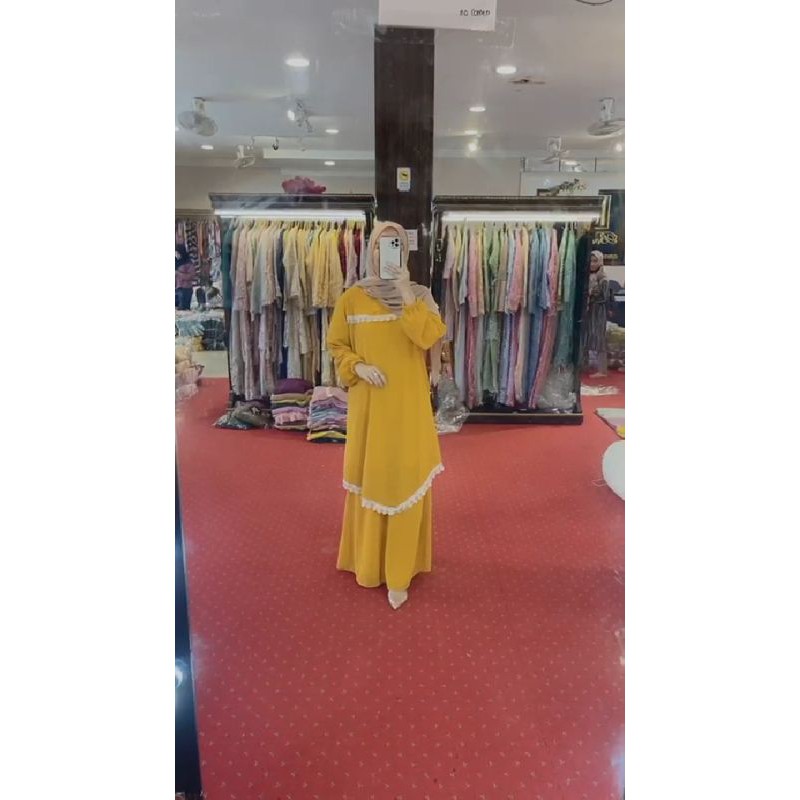 GAMIS MELAYU RENDA BORDIR TERBARU / GAMIS MALAYSIA RENDA BORDIR TERBARU