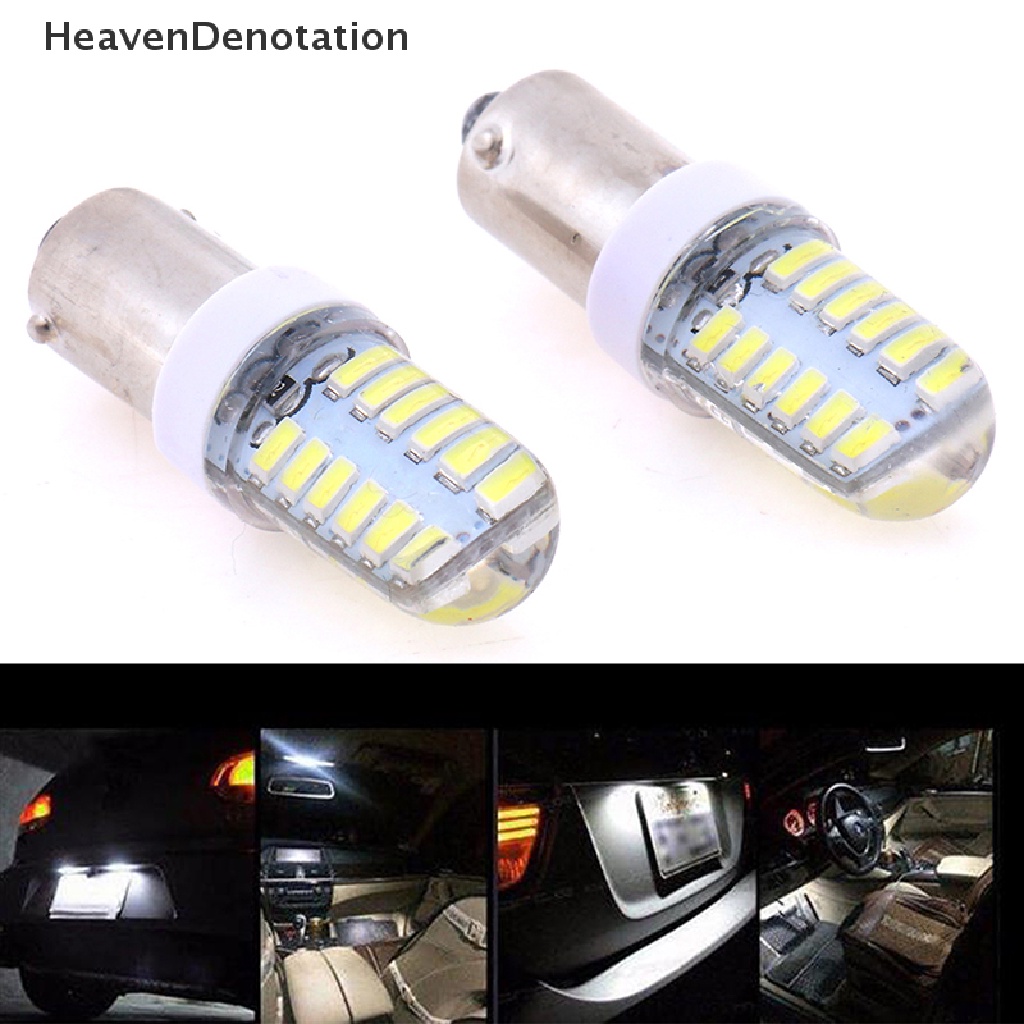 2pcs Lampu Led Ba9S T11 T4W 3014 24smd 12v Warna Putih Untuk Interior Samping Mobil