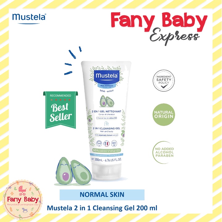 MUSTELA 2IN1 HAIR &amp; BODY WASH / CLEANSING GEL 200ML