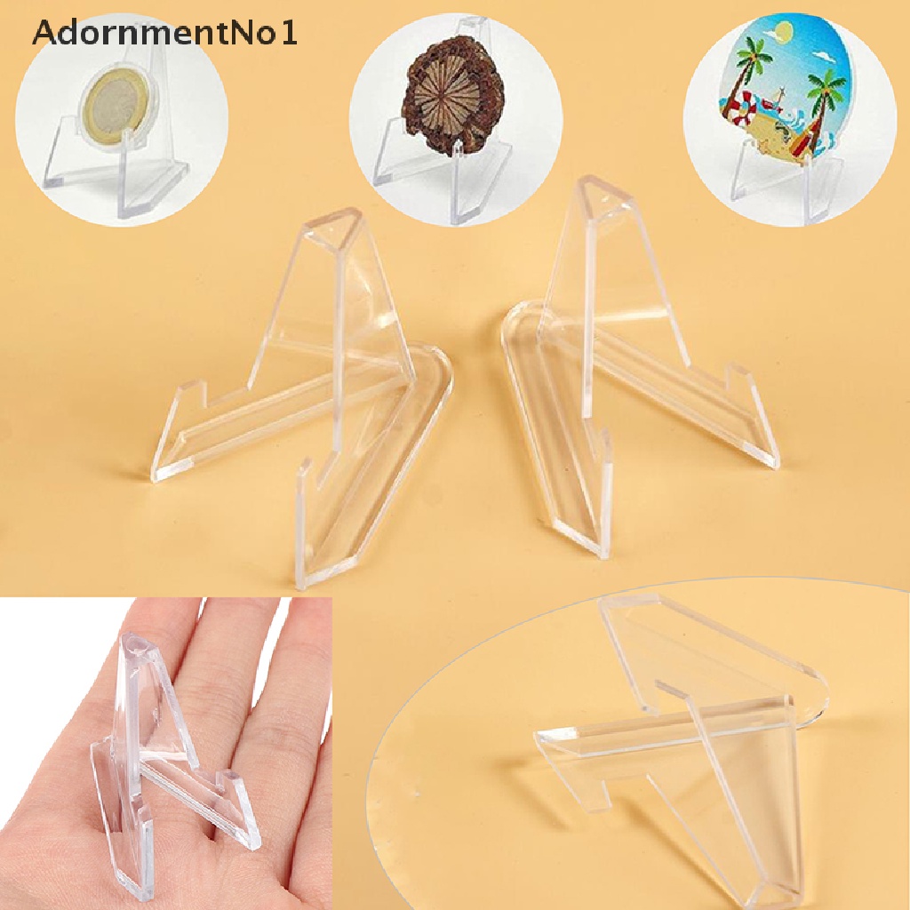 (AdornmentNo1) 2pcs / Set Stand Holder Koleksi Koin / Medali / Lencana / Kartu / Perhiasan