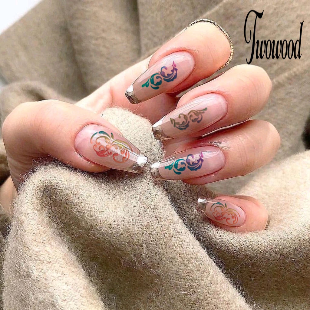 Twowood Stiker Kuku Anti Iritasi Untuk Nail Art / Manicure