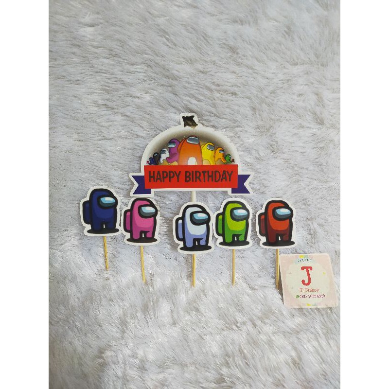 Topper Cake Among Us