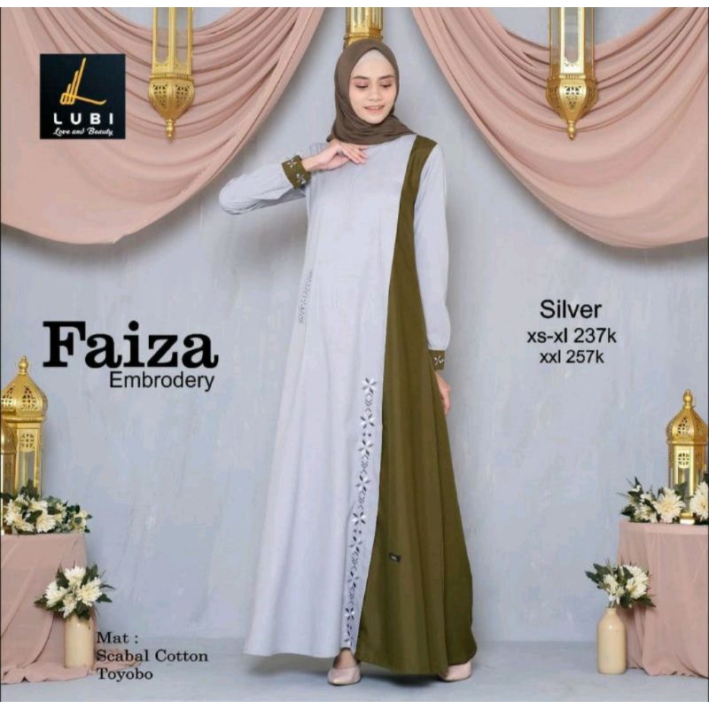 GAMIS LUBI FAIZA EMBRODERY / GAMIS LUBI TERBRU