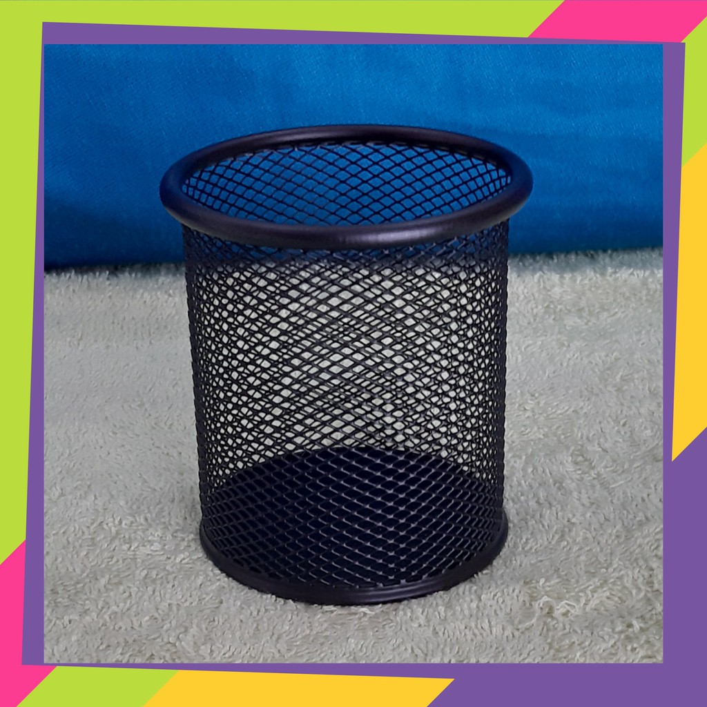 

Pen Holder Bulat Hitam - Pen Holder Cute Creative - 411