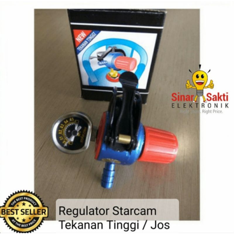 Regulator Gas Tekanan Tinggi Star Cam Murah SNI / Regulator Tekanan Tinggi Starcam Meter Joss