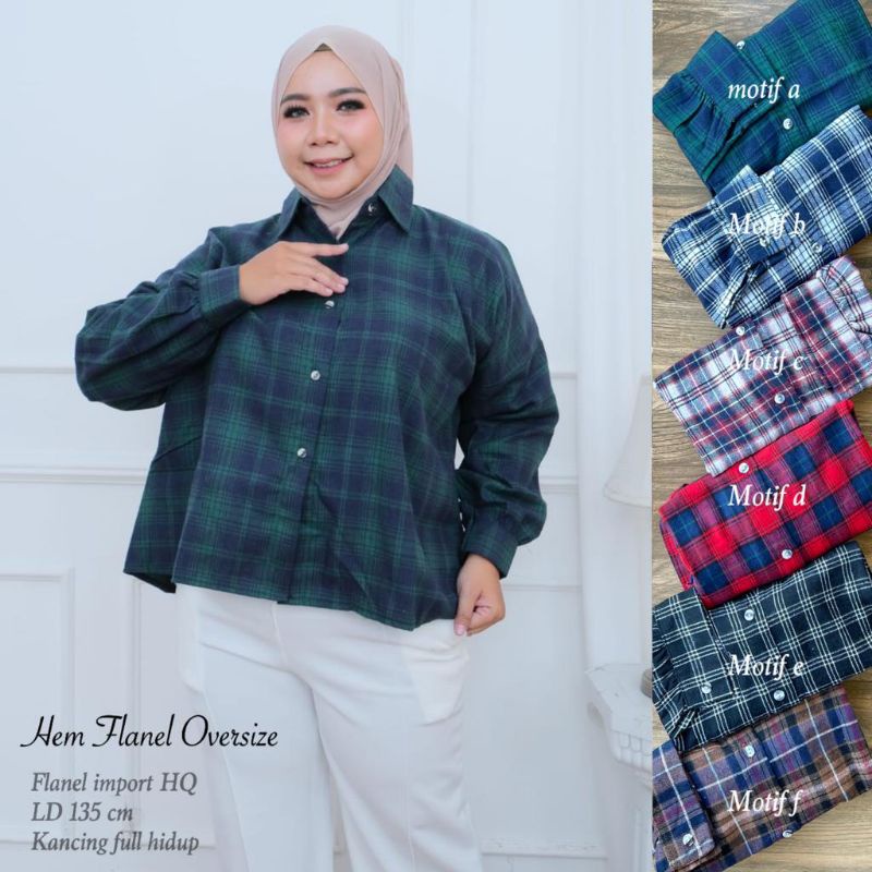 Kemeja Flanel OVERSIZE //JF675