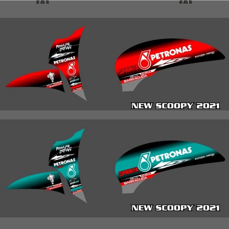 Striping Scoopy New 2021 Fi Variasi Honda Stiker Motor Sticker Skotlet Scotlite Lis