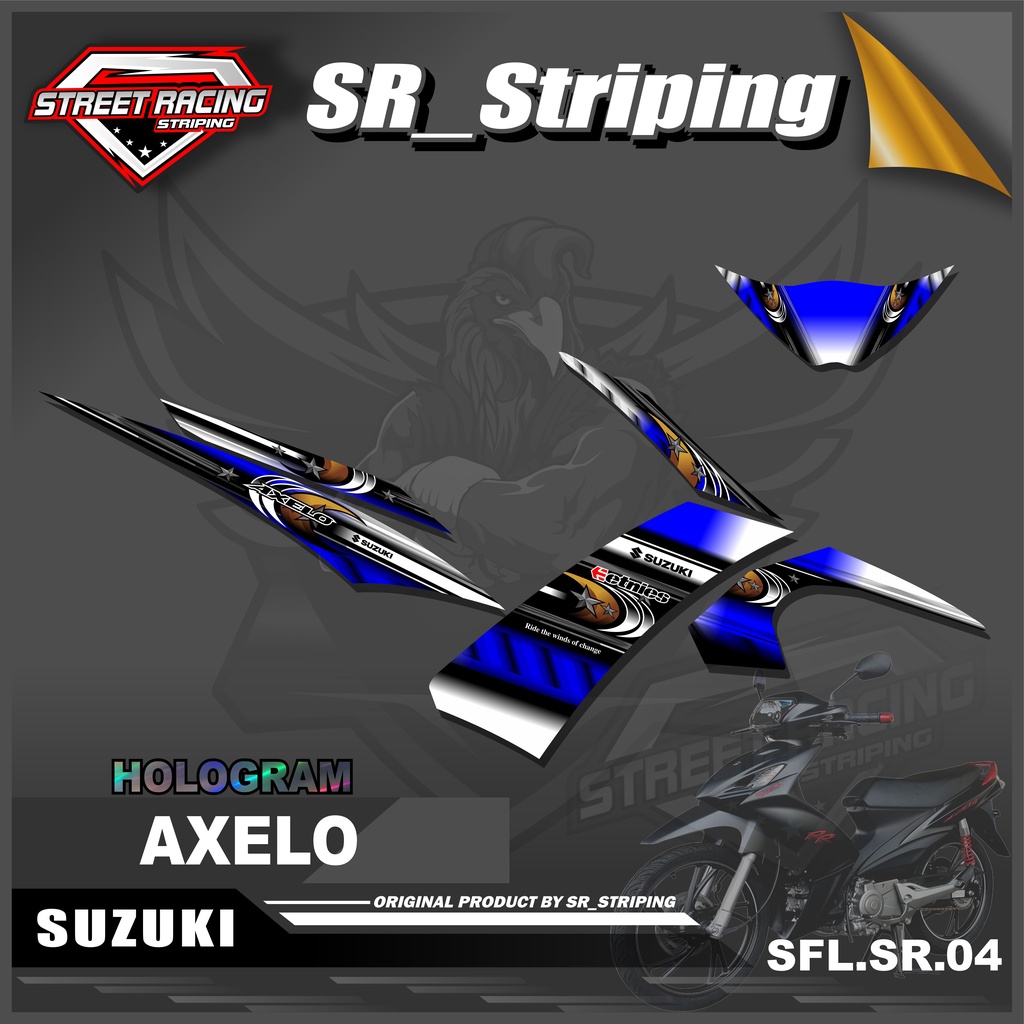 Stiker Striping Shogun Axelo - Sticker List Variasi Motor Shogun Axelo SR.04