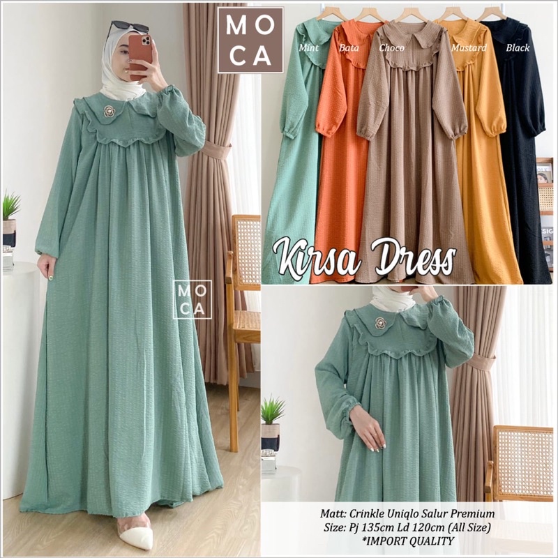 TASTI KIRSA DRESS BY MOCA / GAMIS WANITA