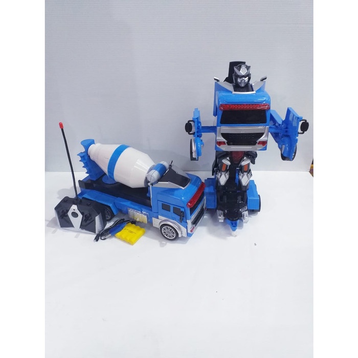 MAINAN MOBIL RC TRUK DEFORMATION CHARGER MAINAN TRUK TRANSFORMER ROBOT