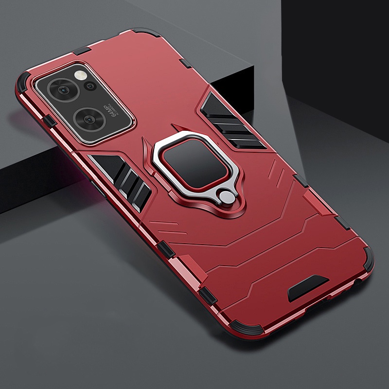 Casing Armor Shockproof + Stand Holder Magnetik Untuk OPPO Reno 7 Pro 5G 7 7 7 7