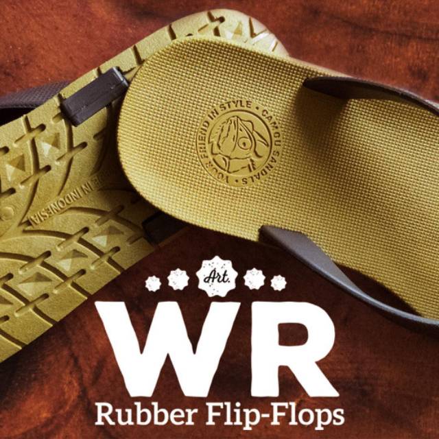 WR Rubber Flip-Flops - Sandal Jepit Pria / Sendal Jepit Pria / Camou (Original)-1
