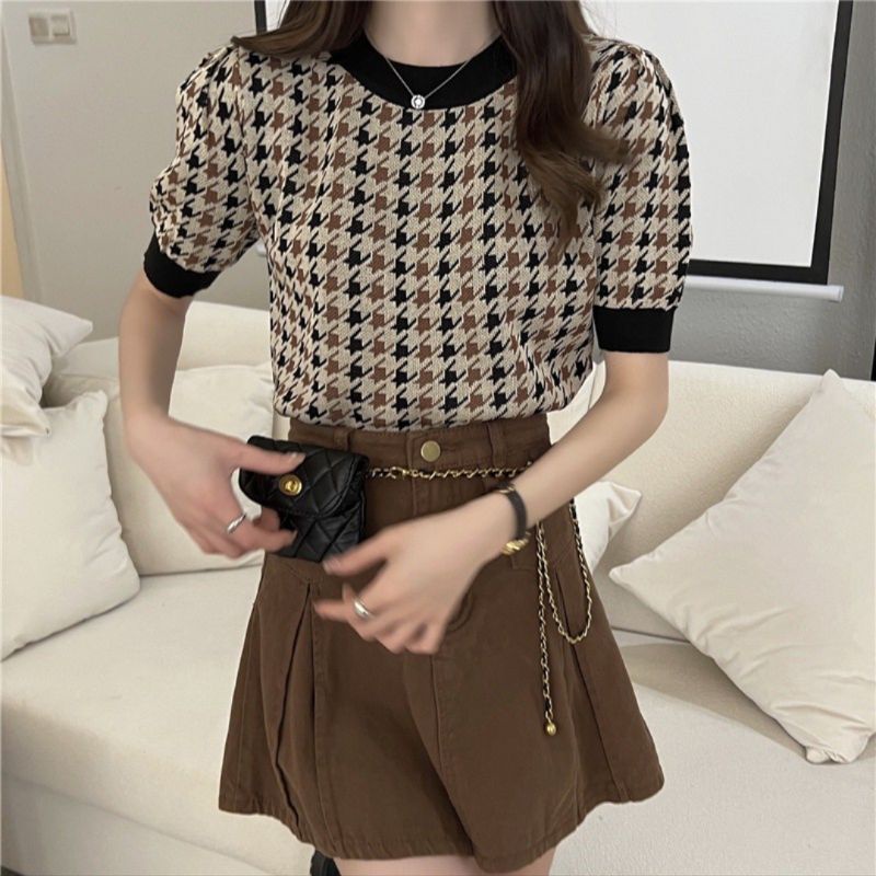 M FESYEN | TESU KOREAN CROP TOP | KNITWEAR | BAJU OOTD KOREAN STYLE WANITA | BAJU CROP TOP KOREA | K
