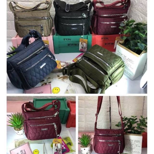 TAS SELEMPANG WANITA Ori CHIBAO BORDIR CB9582 5Res