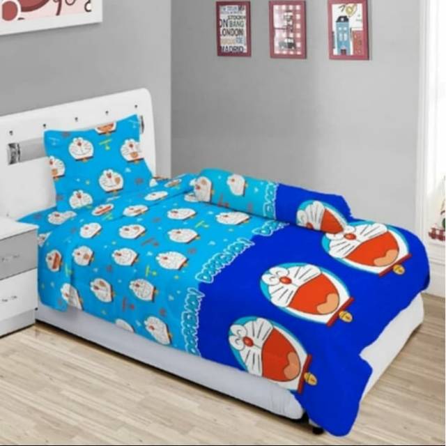 Sprei rumbai single lady rose uk 120x200 Doraemon