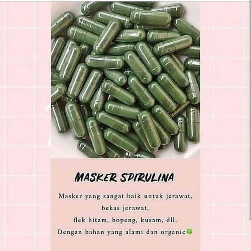 Masker Spirulina tiens syariah produk herbal terbaik di dunia 100% halal dan ORI