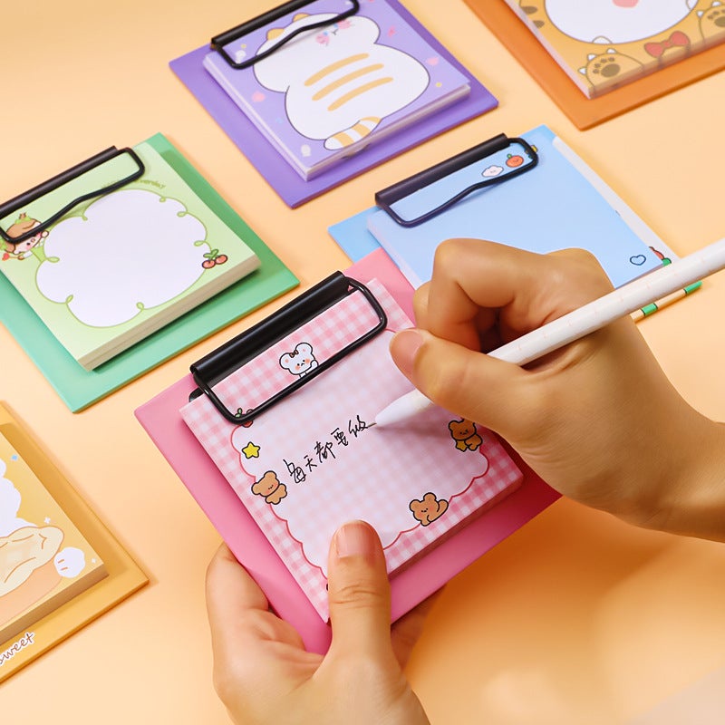 Board Clip Sticky Notes Papan Klip Memo Karakter Lucu Unik DCA0821-1