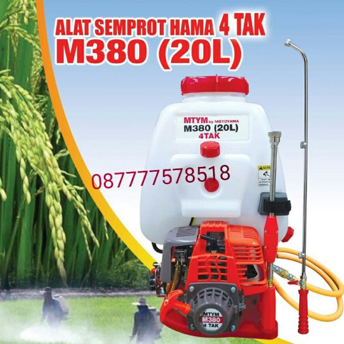 Alat Semprot Hama 4Tak Sprayer Engine Motoyama M 380 Termurah