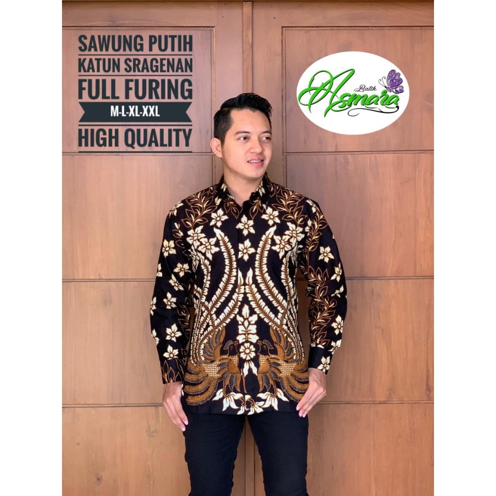 SAWUNG PUTIH ASMARA BATIKSOLOAMANAH BAJU KEMEJA BATIK SOLO PRIA LENGAN PANJANG PENDEK LAPIS FURING ATASAN BATIK PREMIUM MODERN KATUN HALUS ANTASENA BIRU MAHABARATA KAWIJAYAN HIJAU PEKSI TRUNTUM BIRU NDARU MERAH MERAK KAMULYAN HIJAU AFTANA HITAM BASOPI KLA