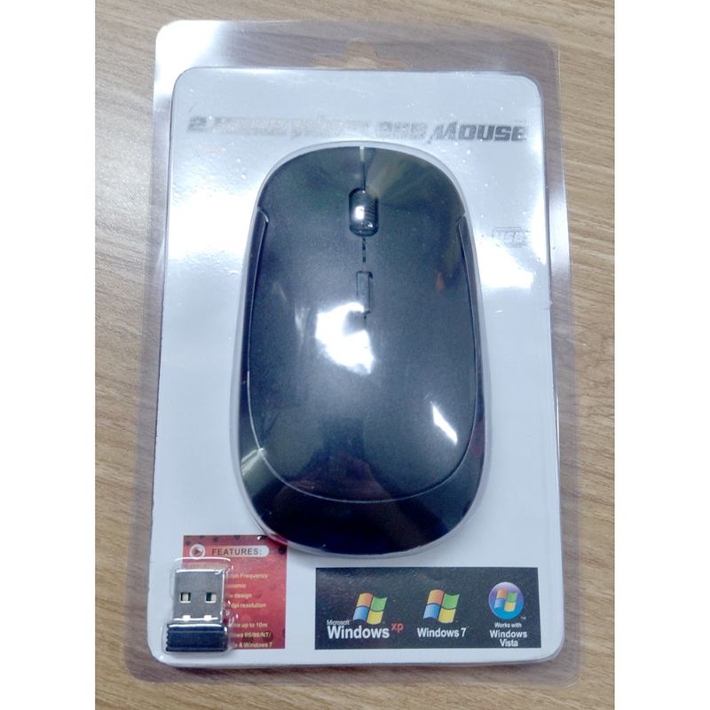 Wireless Optical Mouse 2.4G - Y810 - Black