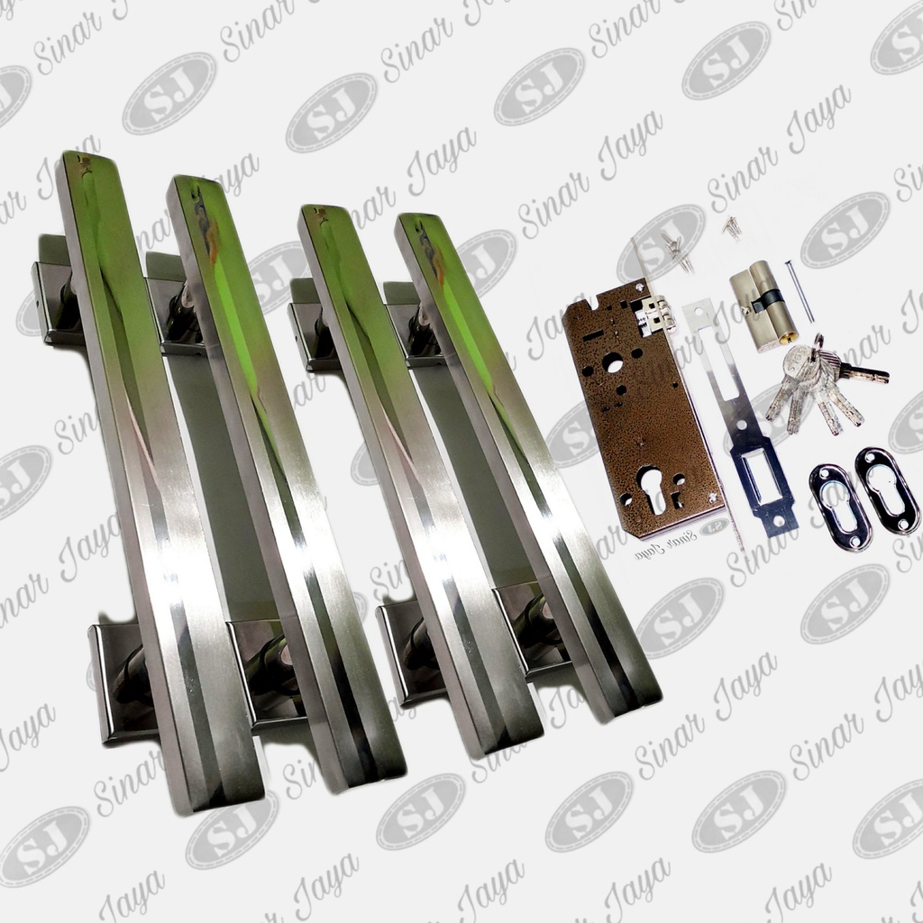 1 set handle pintu 45cm minimalis gagang tarikan pintu stainles pegangan pintu mewah handle pintu kuputarung mewah murah