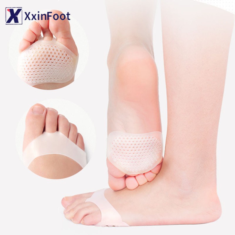 1 Pasang bantalan gel anti selip kaki bantalan silikon sepatu hak tinggi insole bernapas